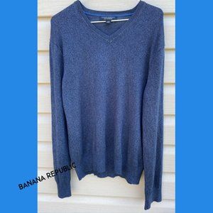 Banana Republic Silk Cashmere V-neck Sweater